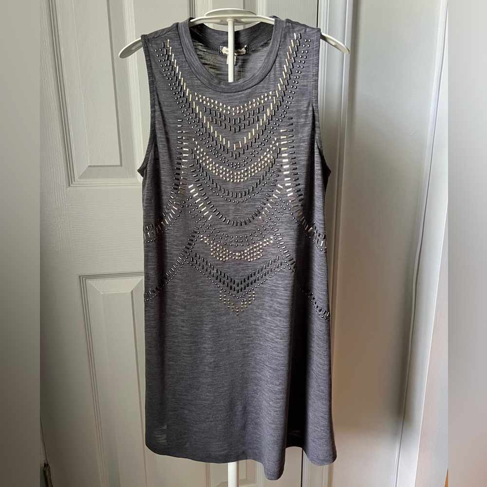 NWT Women’s Sleeveless Embellished Tank Tunic  Size Small